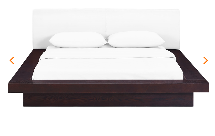 QUEEN BED FRAME MOD-5722-CAP-WHI