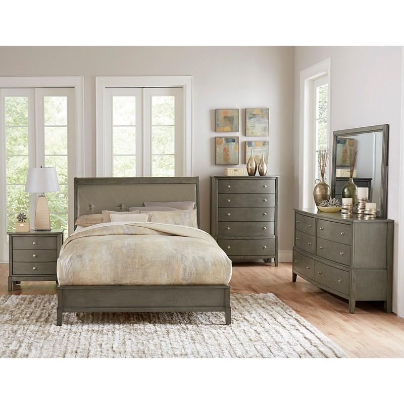 4PCS QUEEN BEDROOM SET #1730GY HM