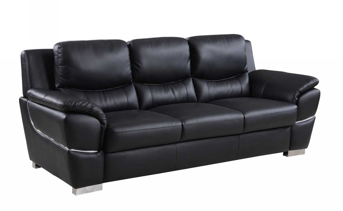 2PCS BLACK SOFA AND LOVESEAT #4572GU