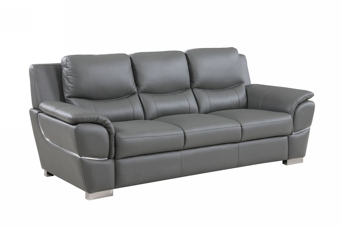 2PCS GRAY SOFA AND LOVESEAT #4572GU