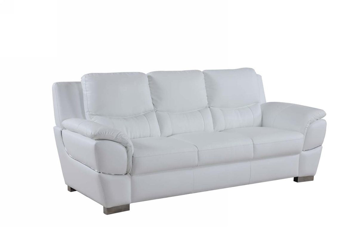 2PCS WHITE SOFA AND LOVESEAT #4572GU