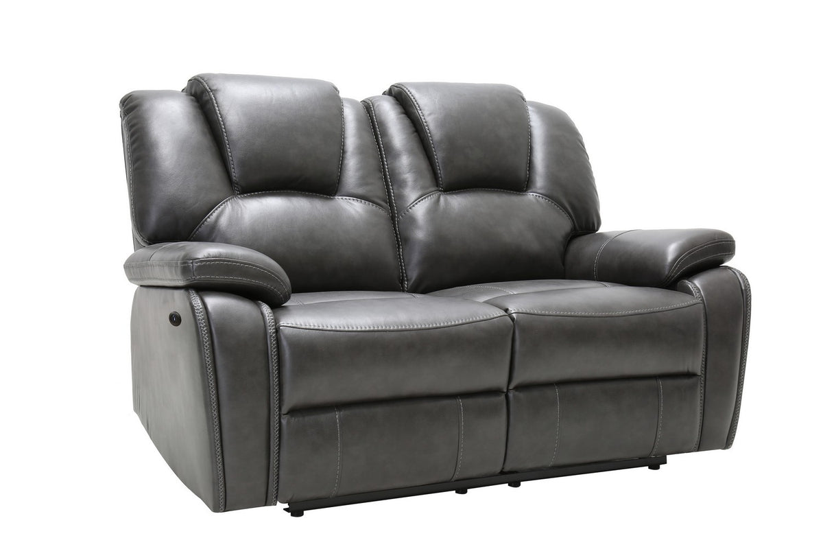 2PCS GRAY POWER RECLINING SOFA AND LOVESEAT #7993GU