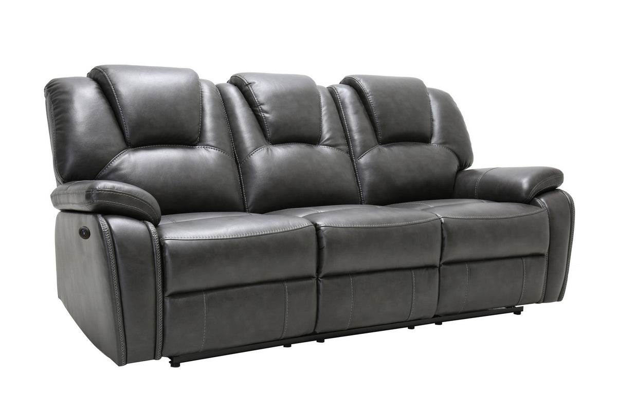 2PCS GRAY POWER RECLINING SOFA AND LOVESEAT #7993GU
