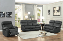 RECLINER SOFA & LOVESEAT 8326BLK-HE