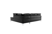 SECTIONAL & OTTOMAN 8378BLK-HE