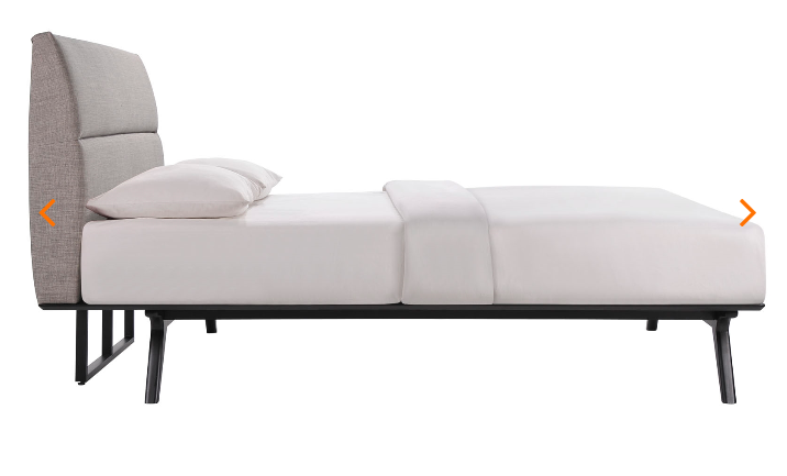 QUEEN BED FRAME MOD-5244-BLK-GRY