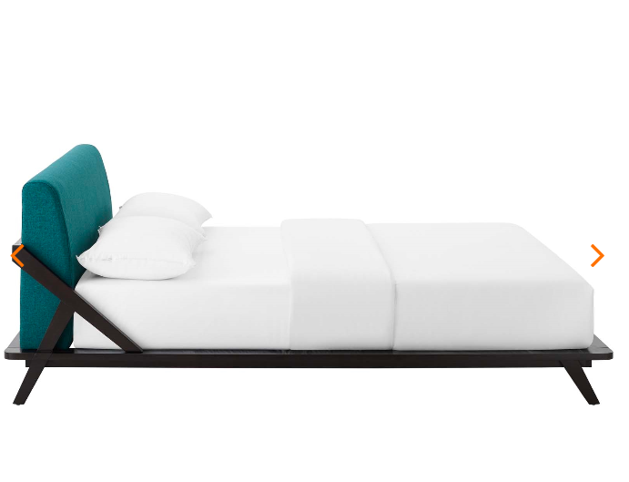 QUEEN BED FRAME MOD-6047-CAP-TEA