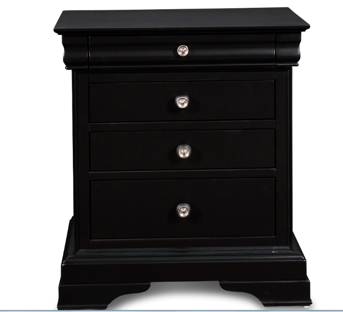 QUEEN BEDROOM SET 4 PC -BELLE ROSE-NC