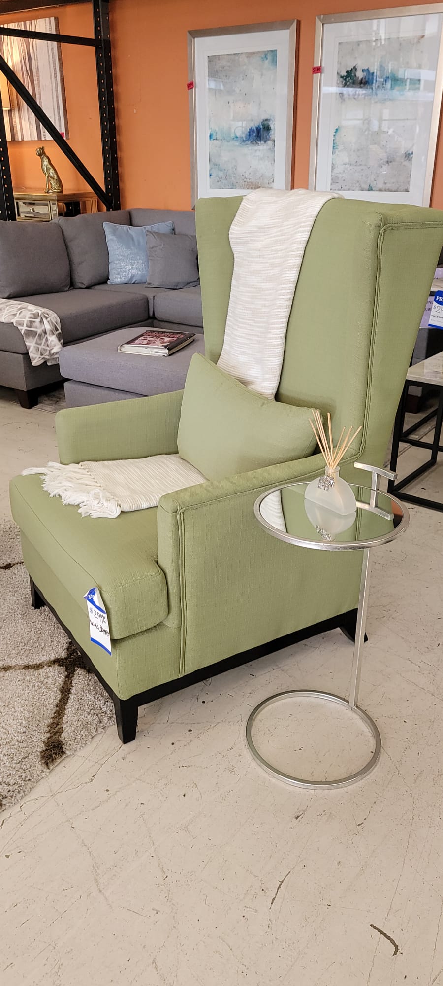 ACCENT CHAIR 6996GR- FOA