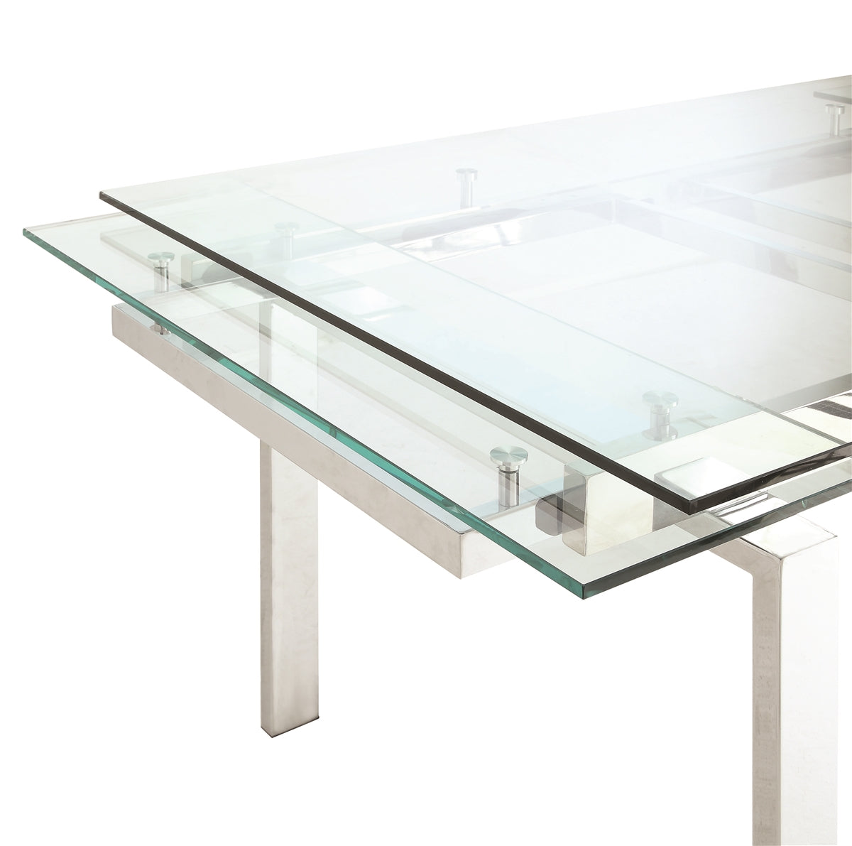Modern Dining Contemporary Dining Room Set With Glass Table 106281/10051BLK