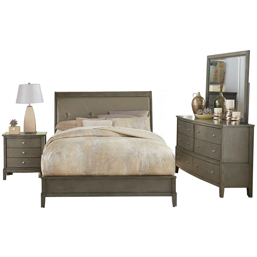 4PCS QUEEN BEDROOM SET #1730GY HM
