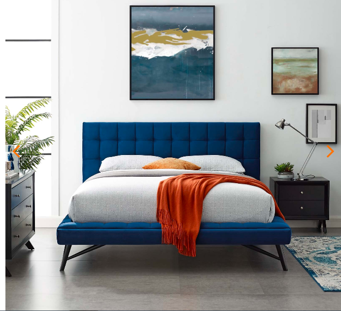 QUEEN BED FRAME MOD-6007-GRY
