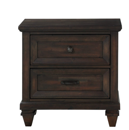 QUEEN BEDROOM SET 4PC-SEVILLA WALNUT-NC