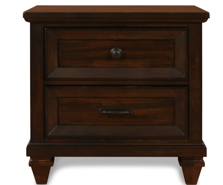 QUEEN BEDROOM SET 4PC-SEVILLA WALNUT-NC