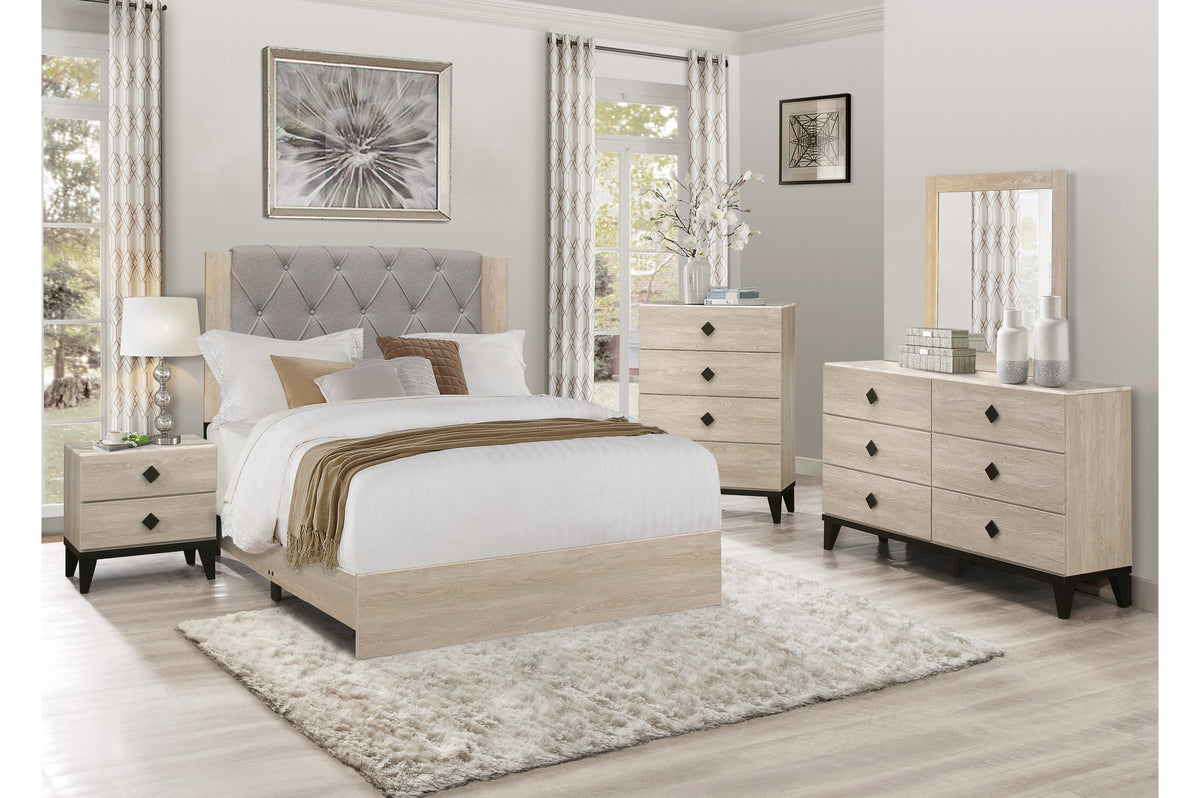 4PCS QUEEN BEDROOM SET #1524 HM