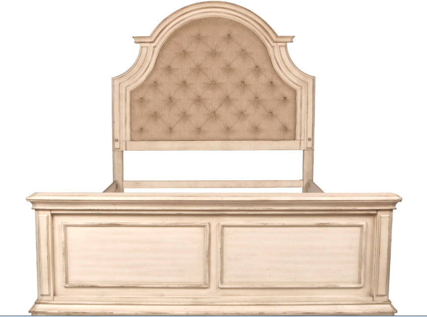 QUEEN BEDROOM SET 4 PC ANASTASIA PADDED-NC