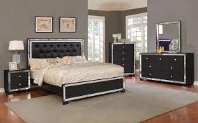 4 PCS BEDROOM SET 52431BLACK-BELL