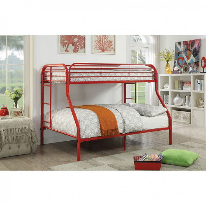 TWIN/FULL BUNK BED CM-BK931RD-TF-FOA