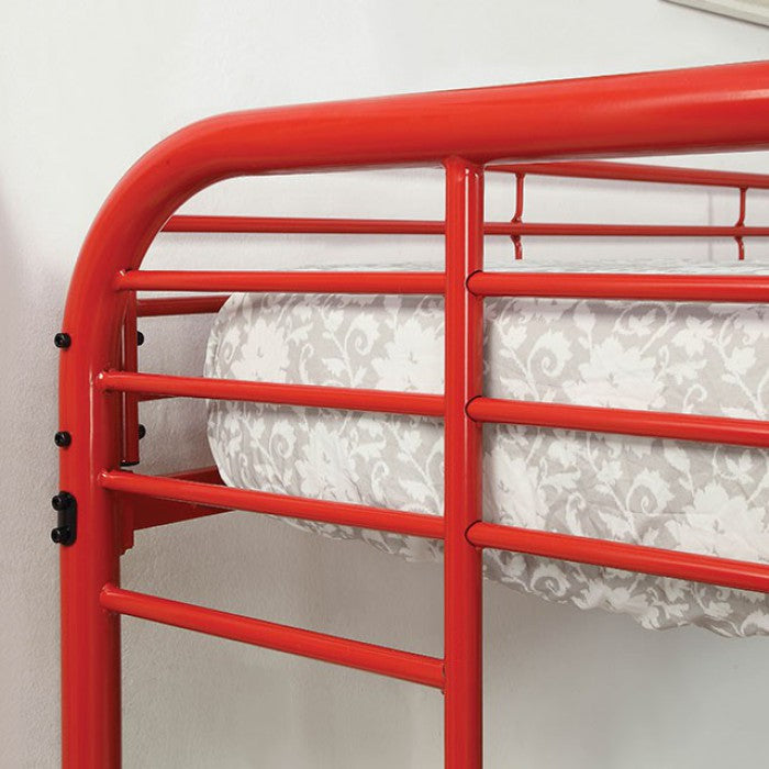 TWIN/FULL BUNK BED CM-BK931RD-TF-FOA