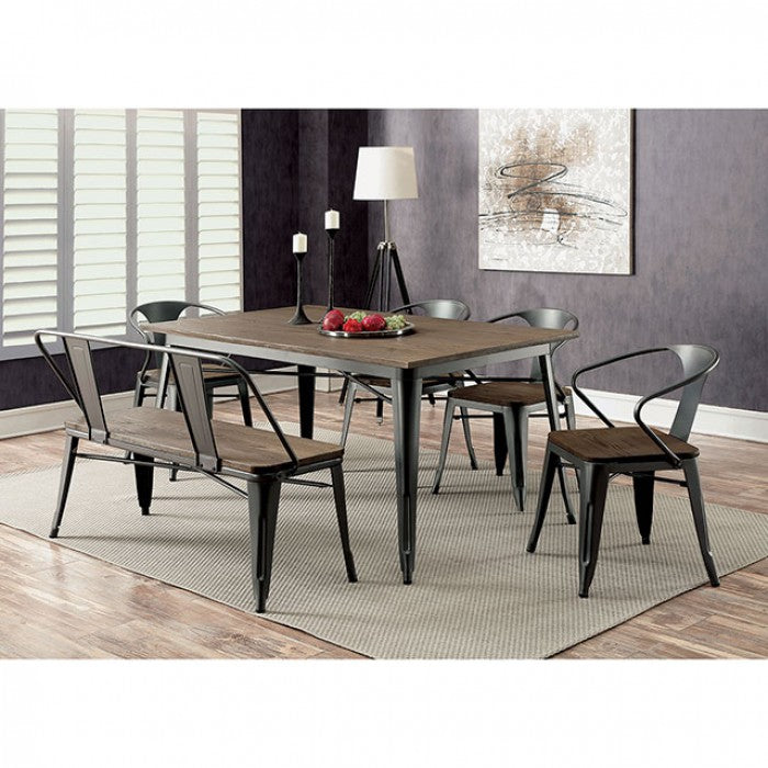 5PCS DINING SET 3529GY-FOA