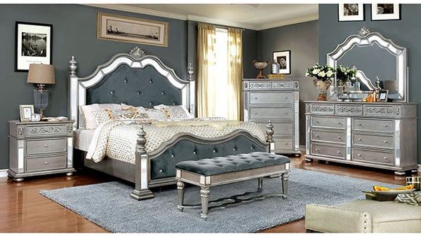 QUEEN 4 PCS BEDROOM SET CM7194-FOA