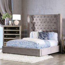 MIRABELLE QUEEN BED ONLY 7679GY-FOA