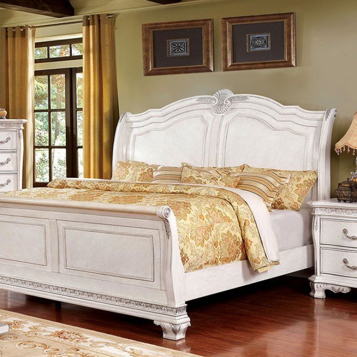 ISIDORA QUEEN BED ONLY 7799WH-FOA