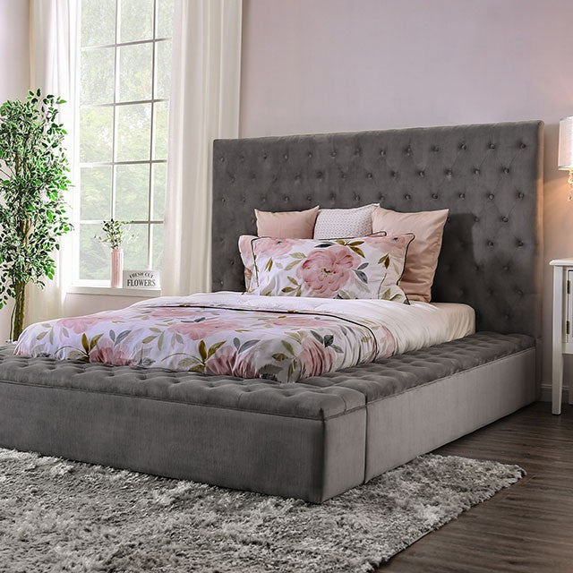 DAVIDA QUEEN BED ONLY 7897GY-FOA