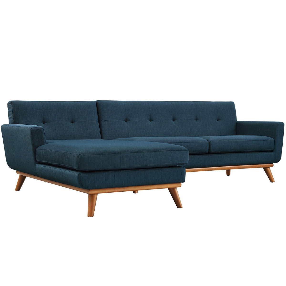 Left-Facing Sectional Sofa in Azure EEI-2068-AZU-SET