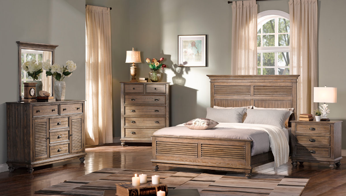 QUEEN BEDROOM SET 4 PC -LAKEPORT-NC