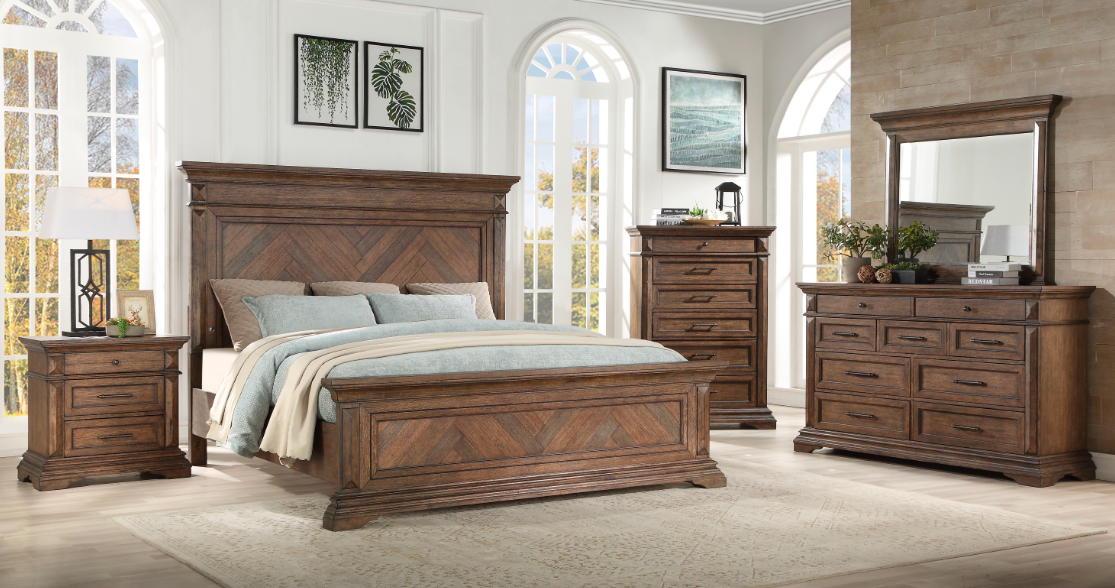 QUEEN BEDROOM SET 4PC -MAR VISTA-NC