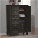Sandy Beach Door Dresser with Concealed Storage-COA