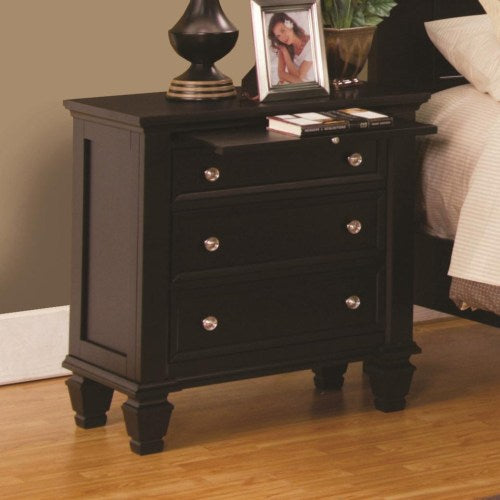 Sandy Beach Night Stand with 3 Drawers-COA 201322