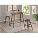 Rectangular Bar Table with Mid-Century Modern Design-3PK SET-COA 101436+101437