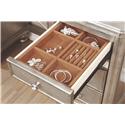 Bling Game Vanity Desk with 7 Drawers and Stacked Bun Feet-COA 204187