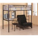 Twin Loft Bunk Bed with Futon-COA 2209+2335M