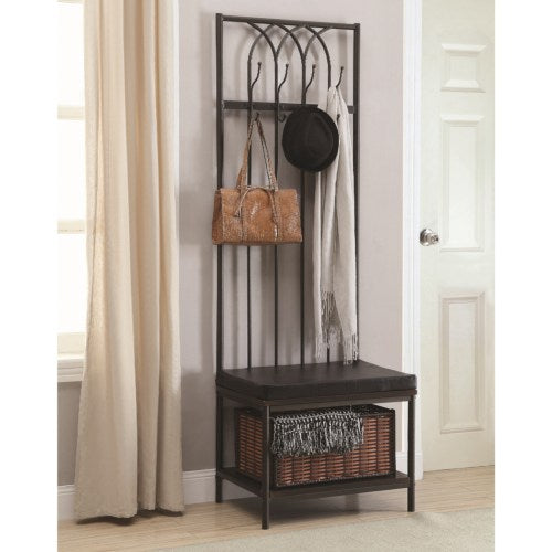 Coat Racks Hall Tree with Storage Bench