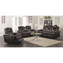 Delangelo Casual Power Reclining Sofa & Loveseat-COA
