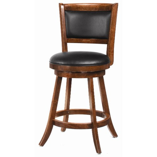 Dining Chairs and Bar Stools 24" Swivel Bar Stool with Upholstered Seat-COA