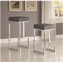 Bar Stools Contemporary Bar Stool with Upholstered Seat-105262-COA