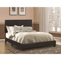 Dorian Black Upholstered Leatherette KE 300761-COA