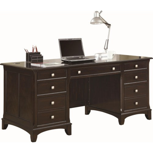 Garson Double Pedestal Desk with 7 Drawers