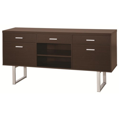 Glavan Contemporary Credenza with Metal Sled Legs-COA