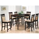 Mix & Match 24" Upholstered Panel Back Bar Stool with Fabric Seat-COA 100219