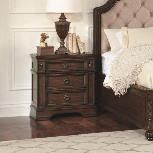 Ilana 3 Drawer Nightstand with Top Felt-Lined Drawer