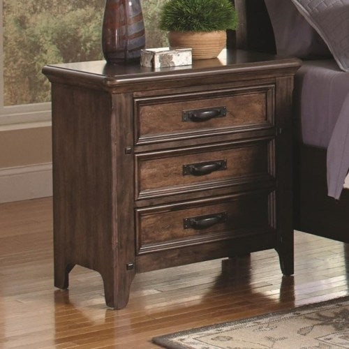 Ives 3 Drawer Nightstand with Power Outlet