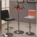 LED 42” Transitioning LED Bar Table ONLY with Chrome Base-COA