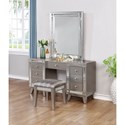 Leighton Vanity Desk & Stool-COA