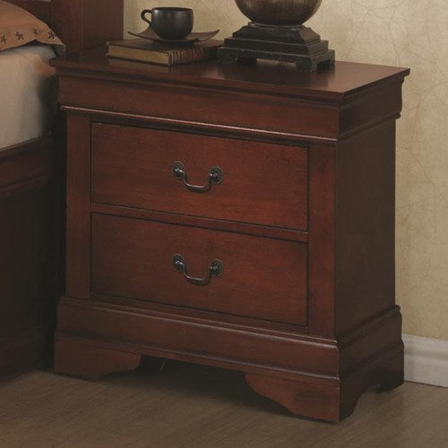 Louis Philippe 2 Drawer Night Stand