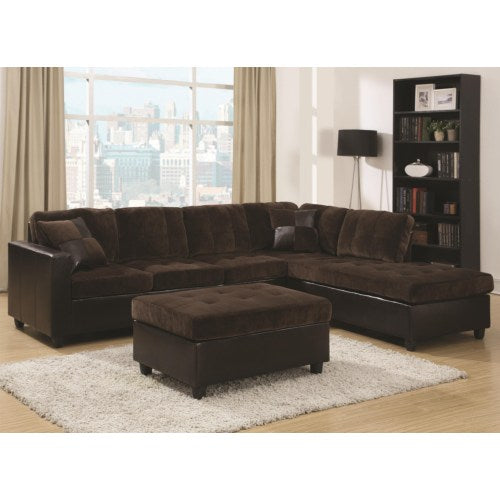 Mallory Reversible Sectional with Casual and Contemporary Style-COA